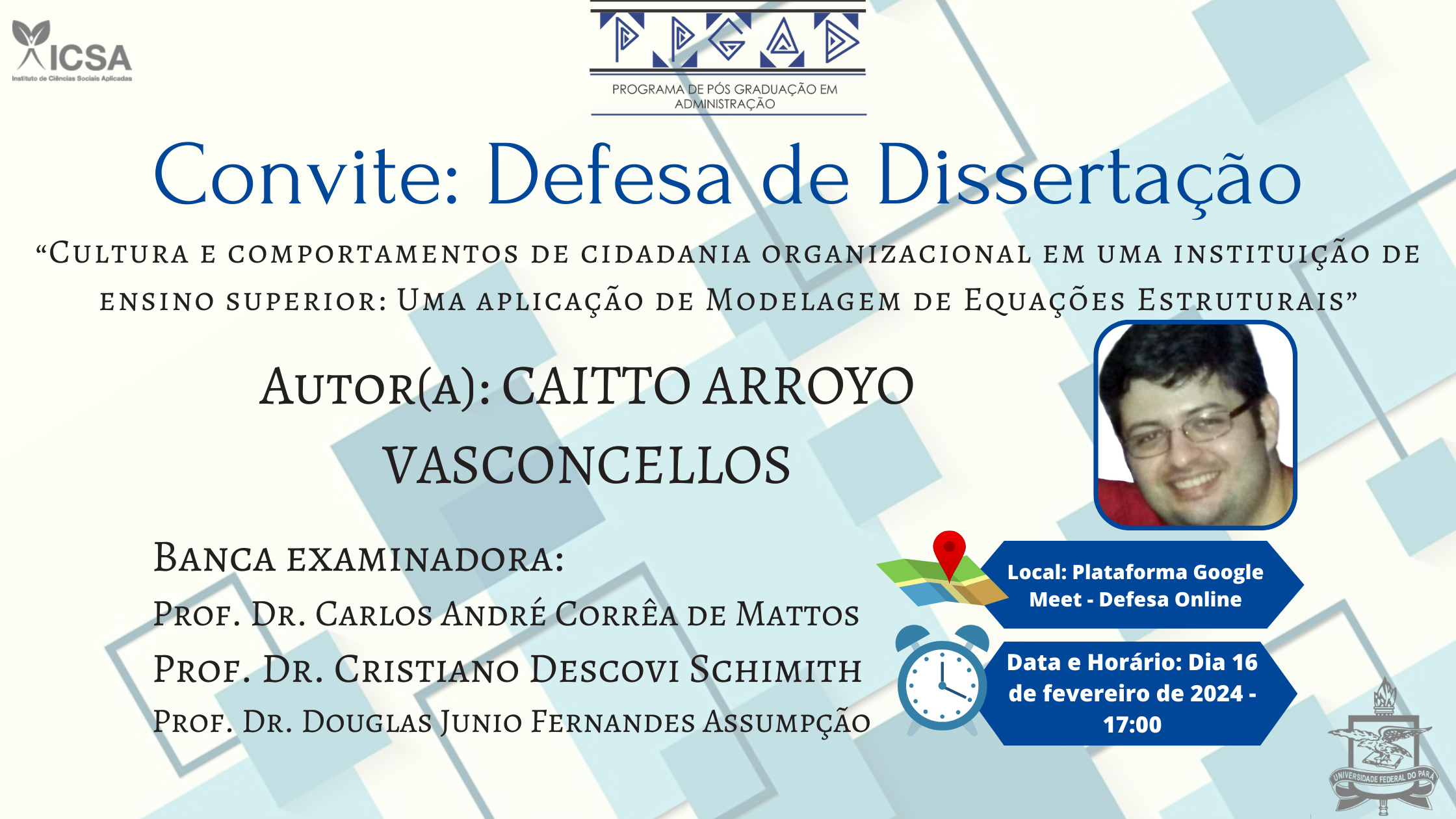 Defesa de Dissertação - Caitto Vasconcellos (16 de Fevereiro de 2024)